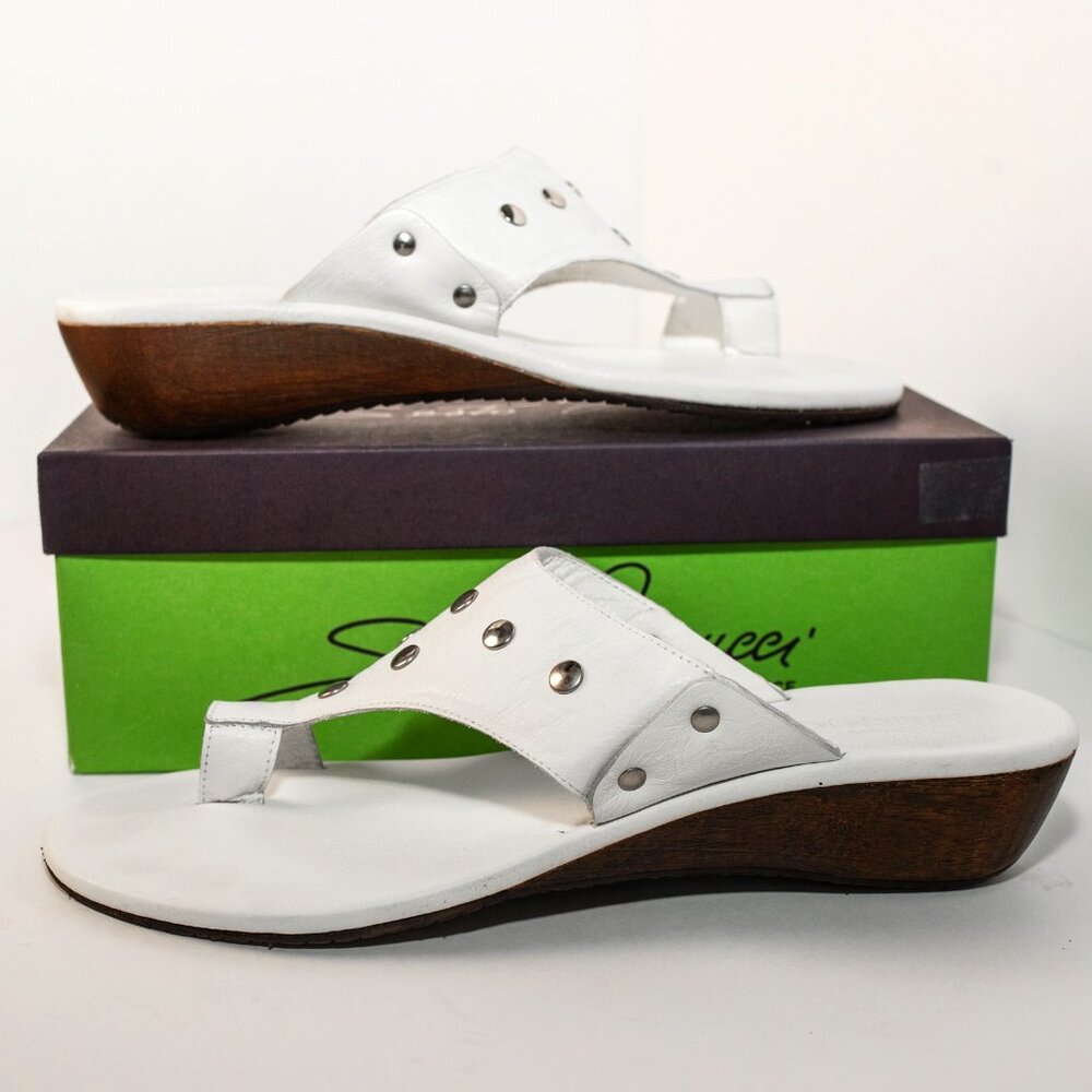 Sesto Meucci White Sandals